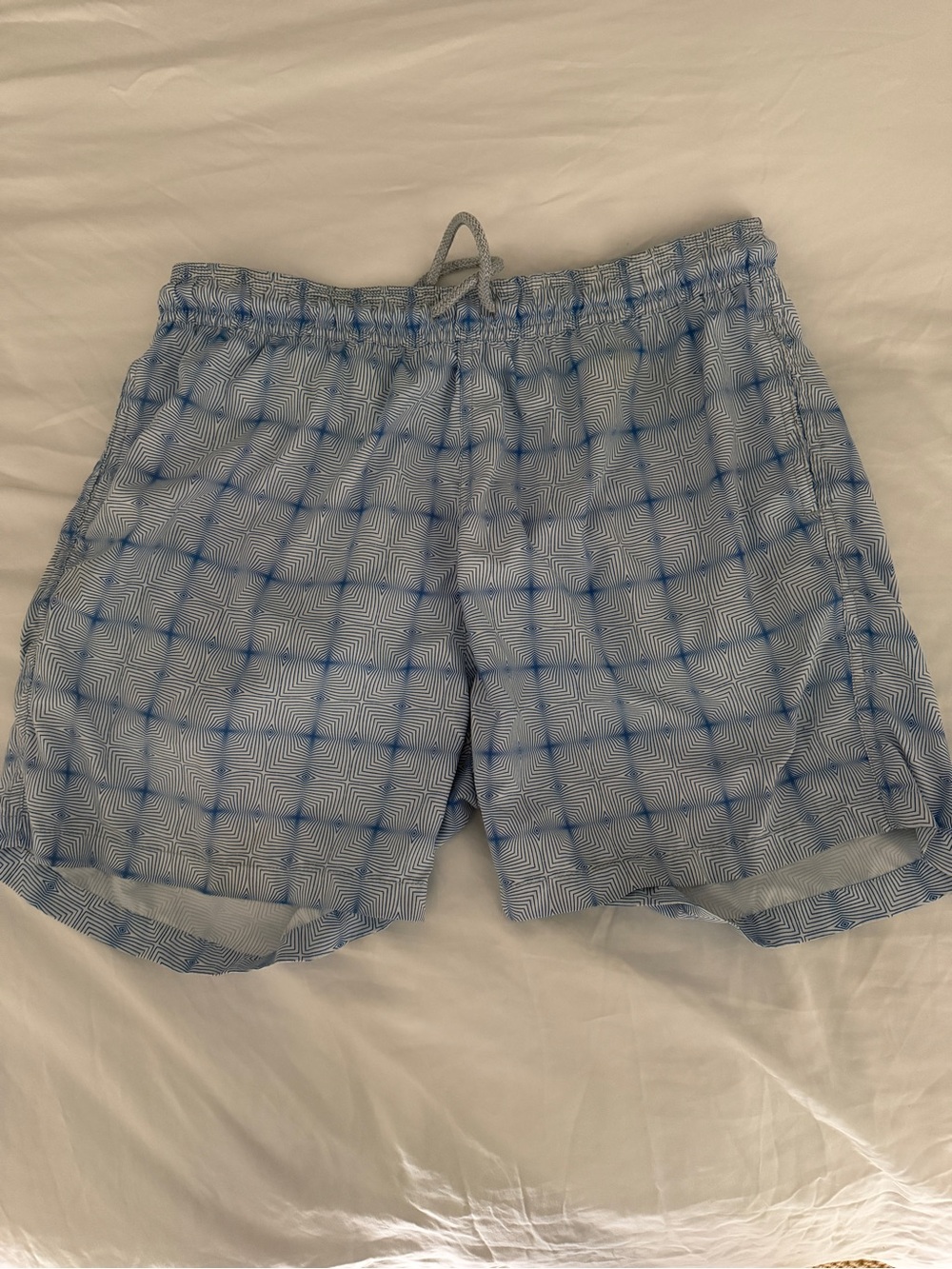 RetroMarine Blue Swim Trunks